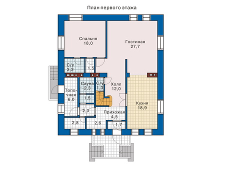 План первого этажа :: Проект 33-47