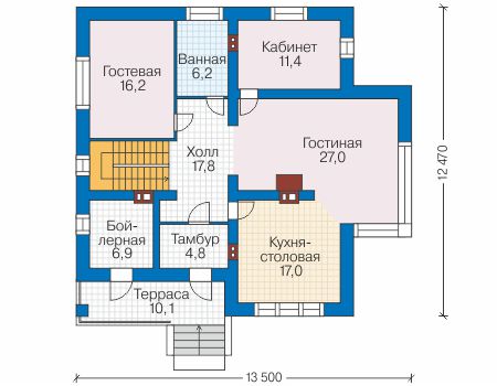 План первого этажа :: Проект 40-82