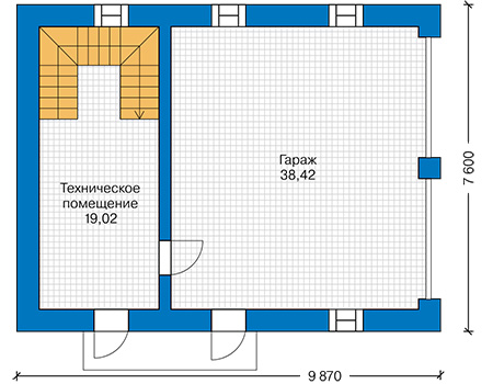 План первого этажа :: Проект 41-21