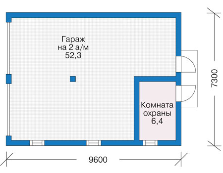 План первого этажа :: Проект 74-00